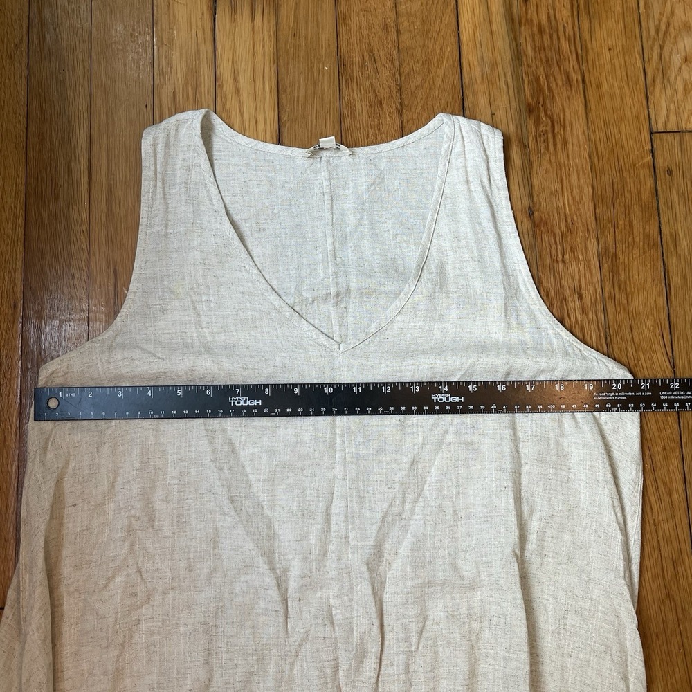 Umgee Large Boho Linen Cotton Shift Dress Crochet Lace Hem Festival Western EUC - Picture 7 of 8